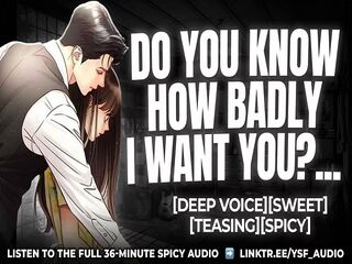 [audio roleplay for women] Boyfriend Eats You Out For Dinner  YSF  ~male moaning~