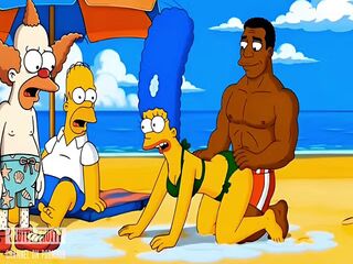 Beach Bitch. Married Slut Gets Fucked On The Beach. Best Cartoon Parody.